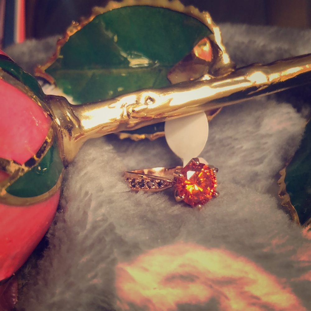 Deep Amber/ Orange Ring